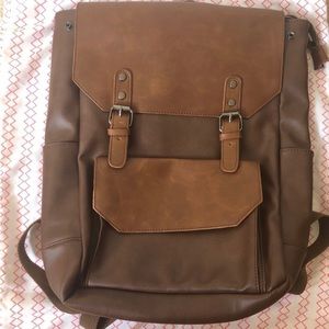 Vegan Leather Backpack - Unisex